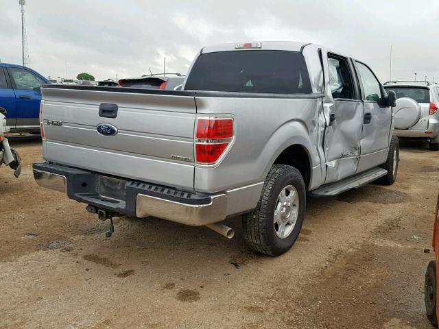 1FTEW1CM8CKD80030 - 2012 FORD F150 SUPER SILVER photo 4