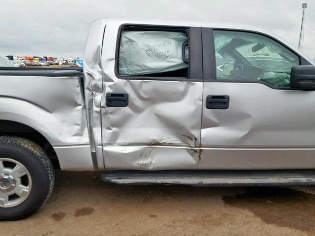 1FTEW1CM8CKD80030 - 2012 FORD F150 SUPER SILVER photo 9