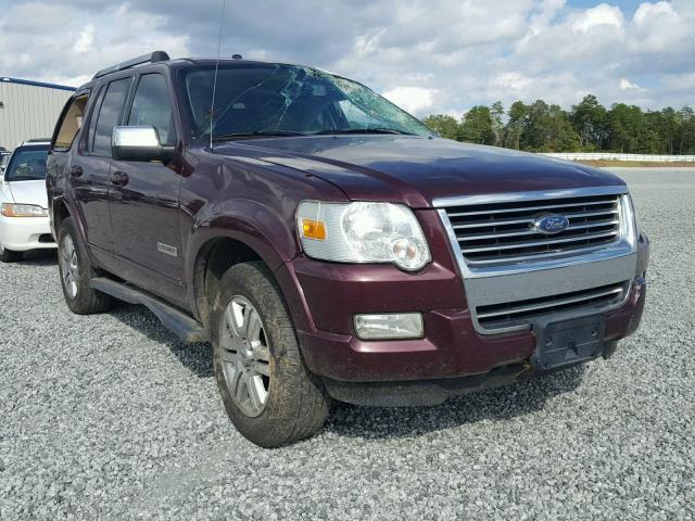 1FMEU75E97UA93896 - 2007 FORD EXPLORER L MAROON photo 1