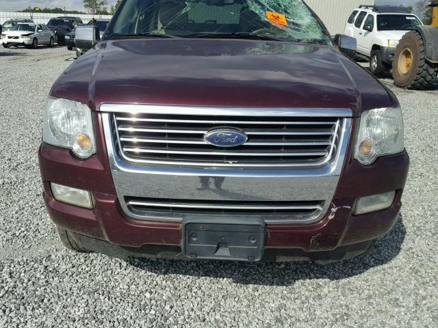 1FMEU75E97UA93896 - 2007 FORD EXPLORER L MAROON photo 7