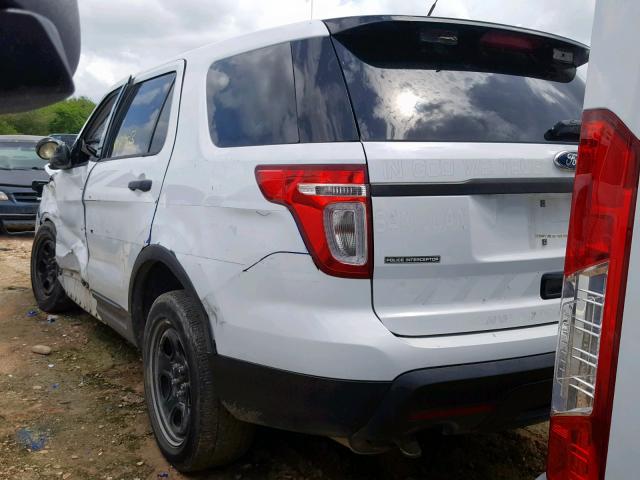 1FM5K8AR3FGB61482 - 2015 FORD EXPLORER P WHITE photo 3