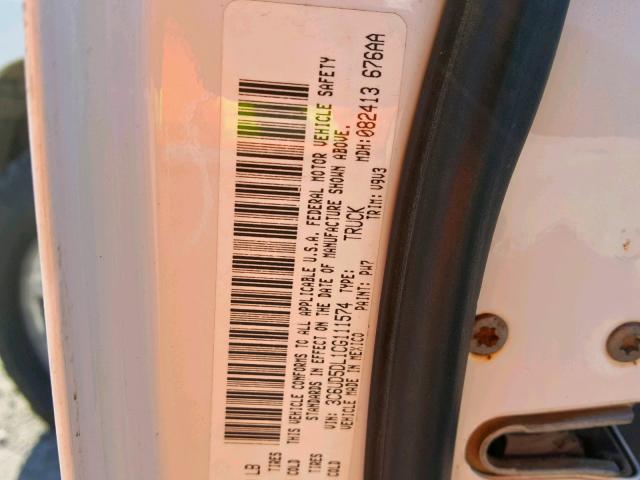 3C6UD5DL1CG111574 - 2012 DODGE RAM 2500 S Ağ foto 10