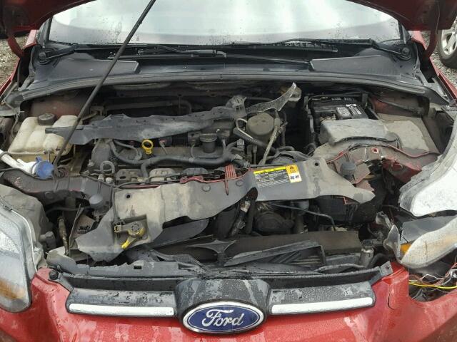 1FADP3J27DL357121 - 2013 FORD FOCUS TITA RED photo 7