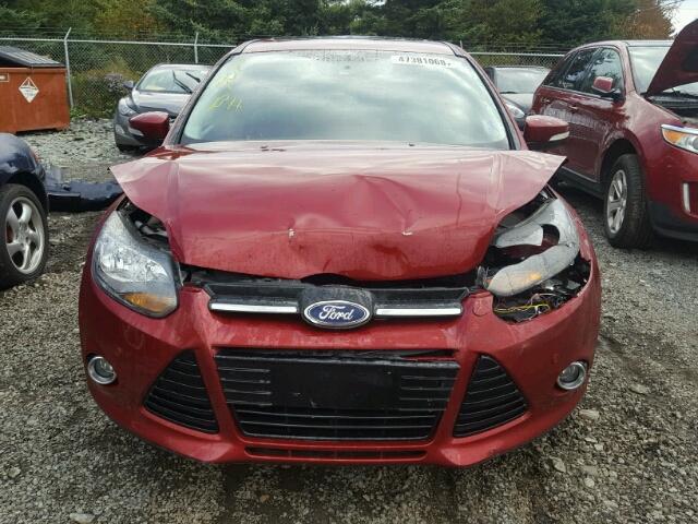 1FADP3J27DL357121 - 2013 FORD FOCUS TITA RED photo 9