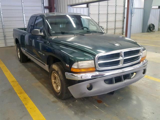 1B7GL22N8YS693765 - 2000 DODGE DAKOTA GREEN photo 1