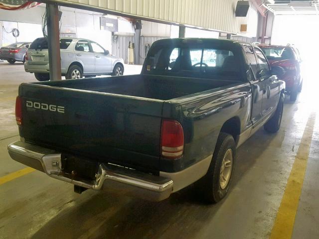 1B7GL22N8YS693765 - 2000 DODGE DAKOTA GREEN photo 4