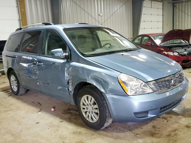 KNDMG4C74C6441922 - 2012 KIA SEDONA LX BLUE photo 1