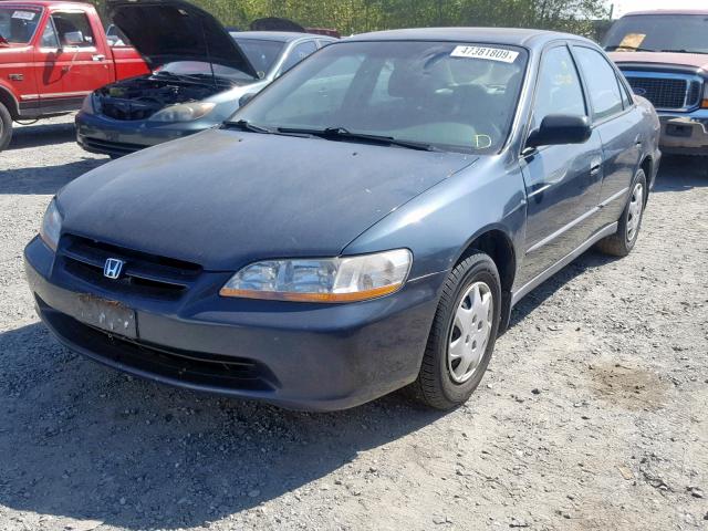 1HGCF8549WA021522 - 1998 HONDA ACCORD DX BLUE photo 2