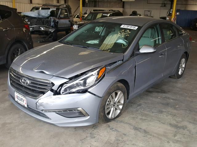 5NPE24AA0FH136946 - 2015 HYUNDAI SONATA ECO GRAY photo 2