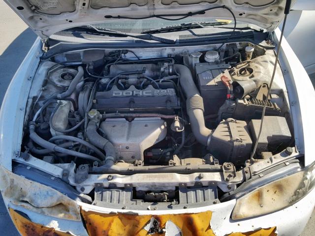 4A3AK44Y9VE047797 - 1997 MITSUBISHI ECLIPSE GS WHITE photo 7