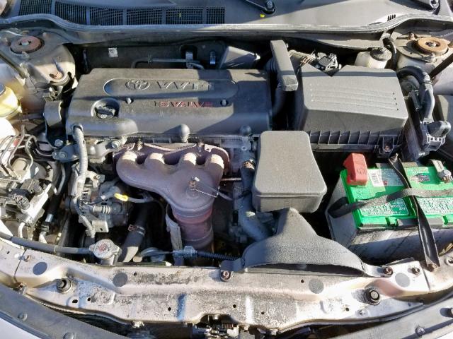 4T4BE46K39R096840 - 2009 TOYOTA CAMRY BASE GOLD photo 7