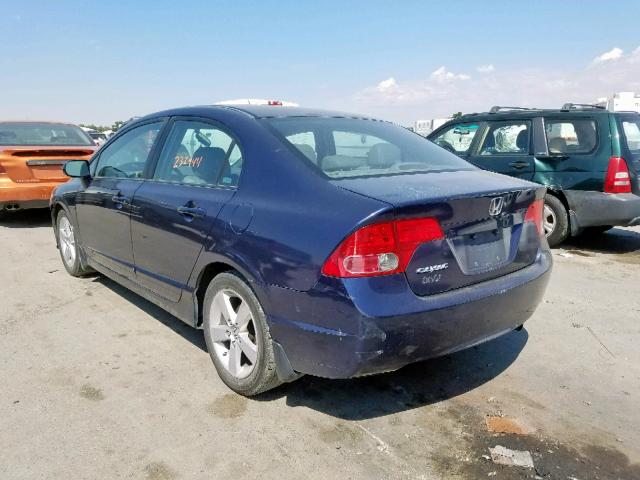 2HGFA16918H529727 - 2008 HONDA CIVIC EXL 蓝色 照片 3