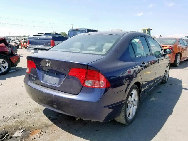 2HGFA16918H529727 - 2008 HONDA CIVIC EXL 蓝色 照片 4
