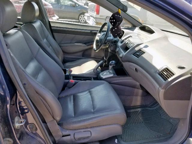 2HGFA16918H529727 - 2008 HONDA CIVIC EXL 蓝色 照片 5