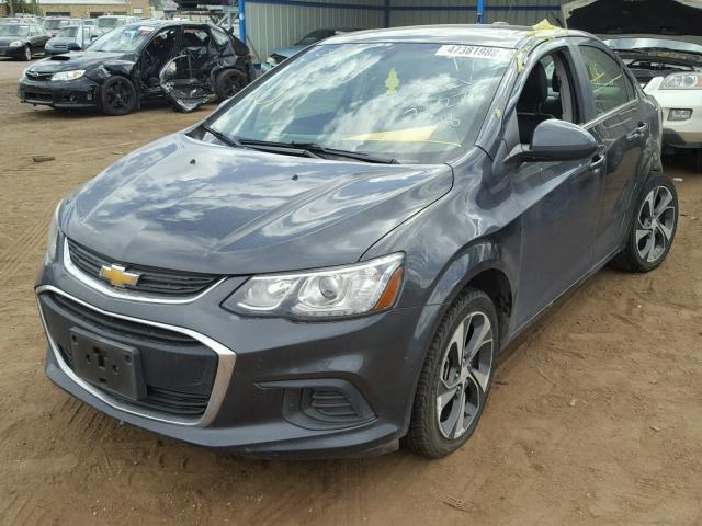 1G1JF5SB4H4127202 - 2017 CHEVROLET SONIC PREM CHARCOAL photo 2