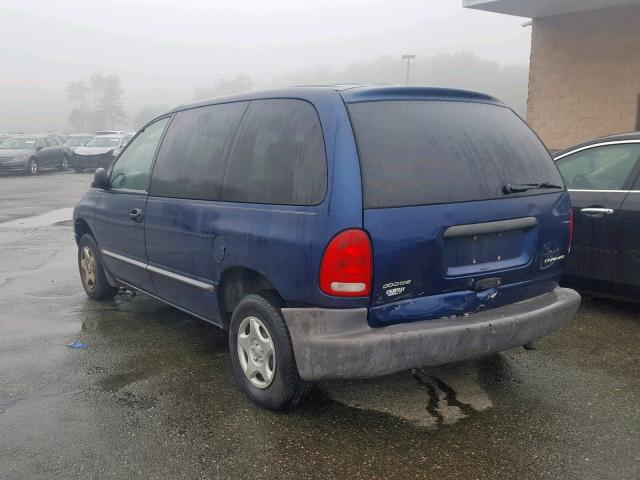 2B4FP25B5YR686451 - 2000 DODGE CARAVAN BLUE photo 3