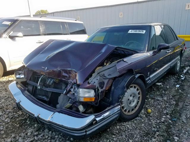 1G4CU5315P1630275 - 1993 BUICK PARK AVENU PURPLE photo 2