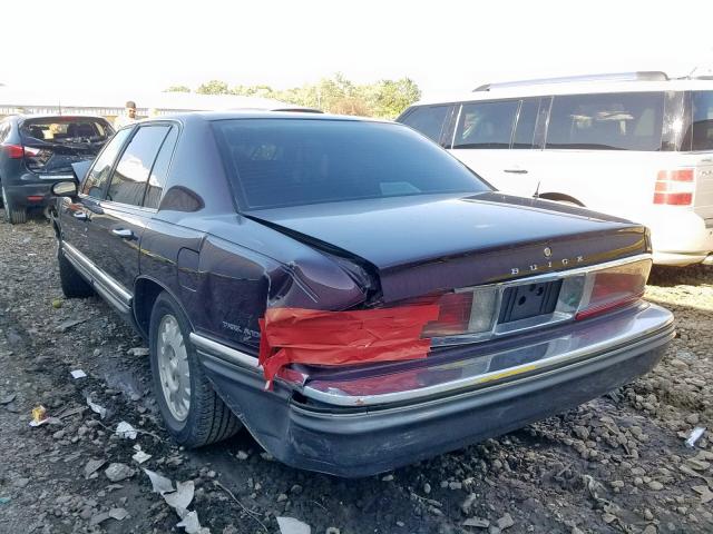 1G4CU5315P1630275 - 1993 BUICK PARK AVENU PURPLE photo 3