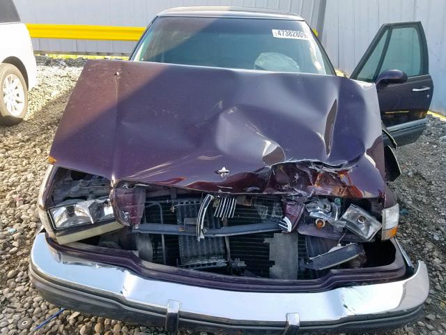 1G4CU5315P1630275 - 1993 BUICK PARK AVENU PURPLE photo 7