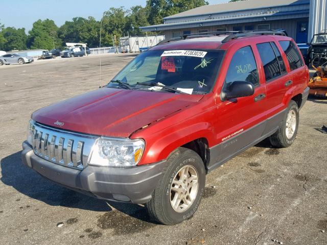 1J4GW48S53C619250 - 2003 JEEP GRAND CHER RED photo 2