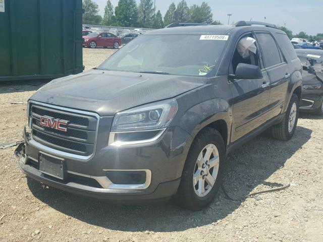 1GKKRPKD8EJ343054 - 2014 GMC ACADIA SLE CHARCOAL photo 2