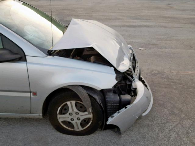 1G8AG52F65Z140419 - 2005 SATURN ION LEVEL SILVER photo 9