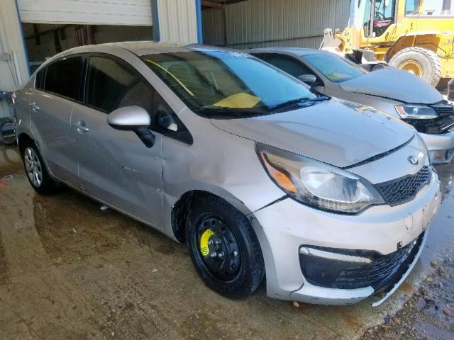 KNADM4A33G6543059 - 2016 KIA RIO LX SILVER photo 1