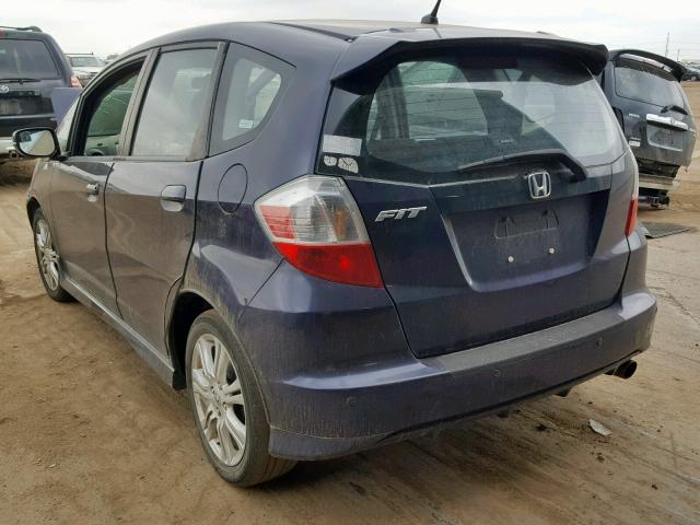 JHMGE87469S068939 - 2009 HONDA FIT SPORT PURPLE photo 3