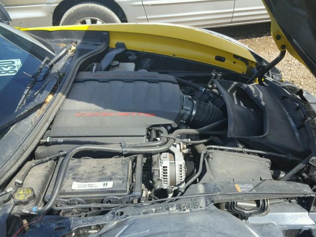 1G1YK2D70F5113242 - 2015 CHEVROLET CORVETTE S YELLOW photo 7