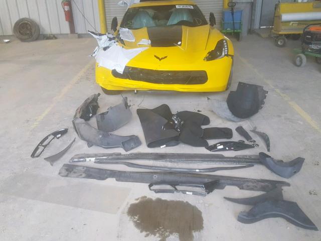 1G1YK2D70F5113242 - 2015 CHEVROLET CORVETTE S YELLOW photo 9