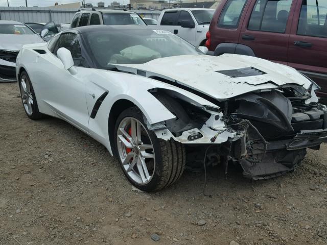 1G1YL2D74E5119993 - 2014 CHEVROLET CORVETTE S WHITE photo 1