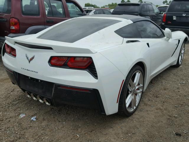 1G1YL2D74E5119993 - 2014 CHEVROLET CORVETTE S WHITE photo 4