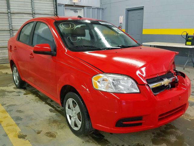 KL1TD5DE9AB069948 - 2010 CHEVROLET AVEO LS RED photo 1