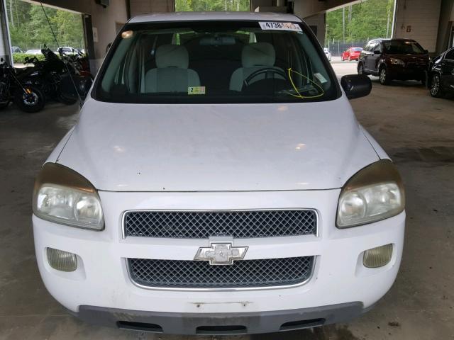 1GBDV13158D149493 - 2008 CHEVROLET UPLANDER I WHITE photo 9