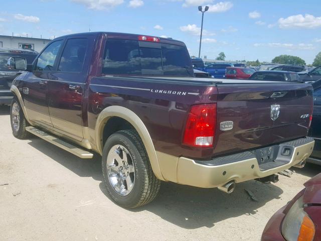 1C6RD7PTXCS185016 - 2012 DODGE RAM 1500 L TWO TONE photo 3