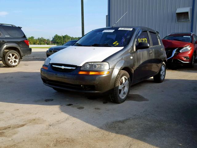 KL1TG66676B636166 - 2006 CHEVROLET AVEO LT CHARCOAL photo 2