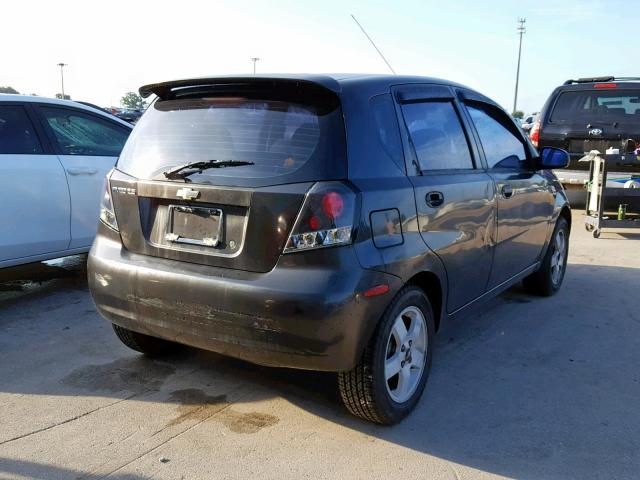 KL1TG66676B636166 - 2006 CHEVROLET AVEO LT CHARCOAL photo 4