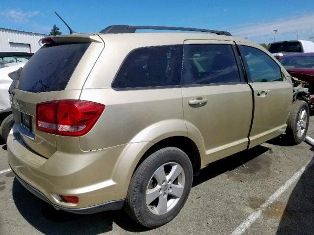 3D4PH1FG4BT567998 - 2011 DODGE JOURNEY MA GOLD photo 4