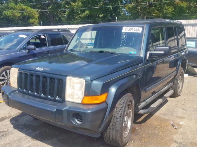 1J8HH48K66C202155 - 2006 JEEP COMMANDER მწვანე ფოტო 2