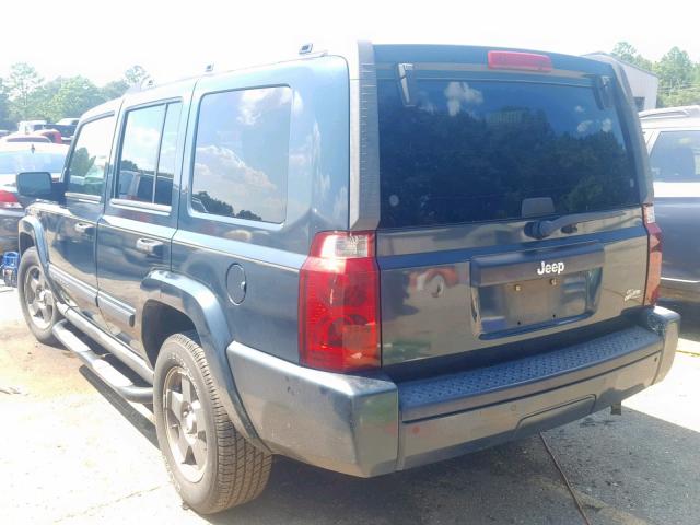 1J8HH48K66C202155 - 2006 JEEP COMMANDER მწვანე ფოტო 3