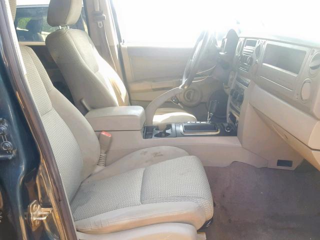 1J8HH48K66C202155 - 2006 JEEP COMMANDER მწვანე ფოტო 5