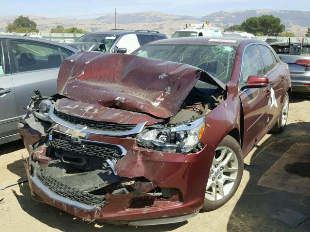 1G11C5SL9FF231283 - 2015 CHEVROLET MALIBU 1LT BURGUNDY photo 2
