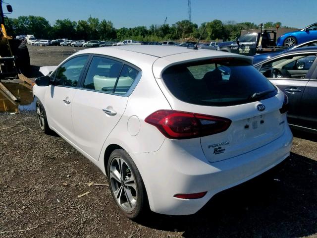 KNAFX5A83G5528455 - 2016 KIA FORTE EX WHITE photo 3