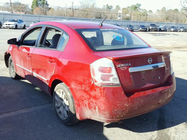 3N1AB6APXBL688420 - 2011 NISSAN SENTRA 2.0 RED photo 3