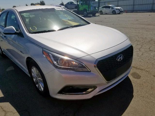 KMHE24L16GA029675 - 2016 HYUNDAI SONATA HYB SILVER photo 1