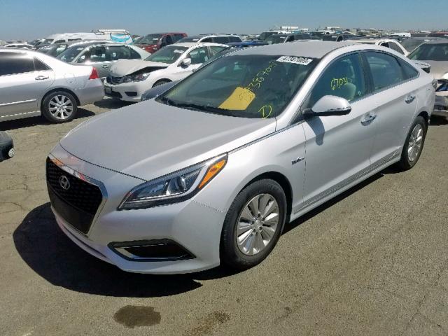 KMHE24L16GA029675 - 2016 HYUNDAI SONATA HYB SILVER photo 2