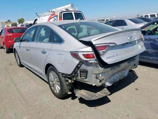 KMHE24L16GA029675 - 2016 HYUNDAI SONATA HYB SILVER photo 3