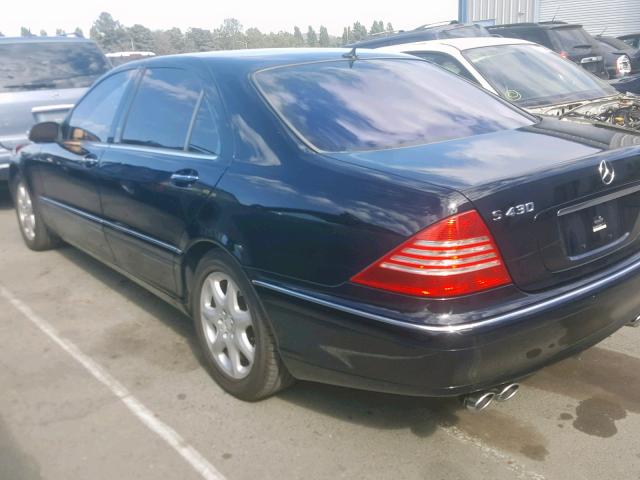 WDBNG83J95A444949 - 2005 MERCEDES-BENZ S 430 4MAT BLACK photo 3