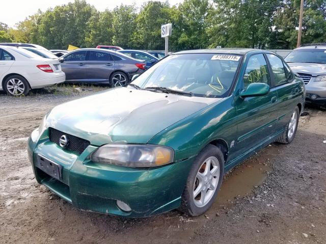 3N1AB51A42L726620 - 2002 NISSAN SENTRA SE- GREEN photo 2