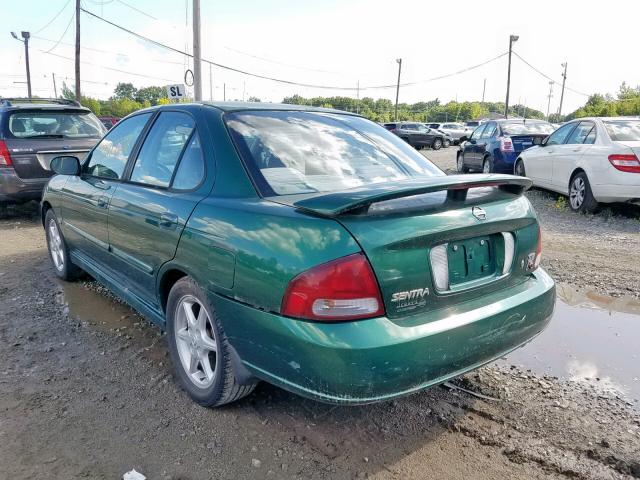 3N1AB51A42L726620 - 2002 NISSAN SENTRA SE- GREEN photo 3